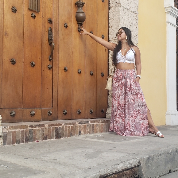 Maaji Passion Reef Print Palazzo Cover-Up Pants - Picture 4 of 5